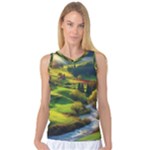 Countryside Landscape Nature Women s Basketball Tank Top