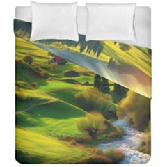 Countryside Landscape Nature Duvet Cover Double Side (California King Size) from ZippyPress