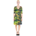 Countryside Landscape Nature Wrap Up Cocktail Dress