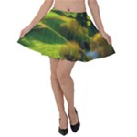 Countryside Landscape Nature Velvet Skater Skirt