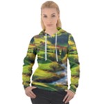 Countryside Landscape Nature Women s Overhead Hoodie