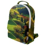 Countryside Landscape Nature Flap Pocket Backpack (Small)