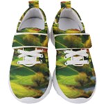 Countryside Landscape Nature Kids  Velcro Strap Shoes