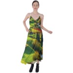 Countryside Landscape Nature Tie Back Maxi Dress