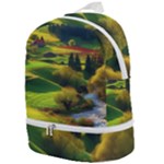 Countryside Landscape Nature Zip Bottom Backpack