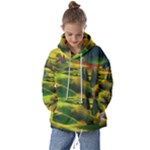 Countryside Landscape Nature Kids  Oversized Hoodie