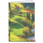 Countryside Landscape Nature 8  x 10  Hardcover Notebook
