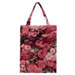 Pink Roses Flowers Love Nature Classic Tote Bag