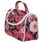 Pink Roses Flowers Love Nature Satchel Handbag