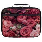 Pink Roses Flowers Love Nature Full Print Lunch Bag