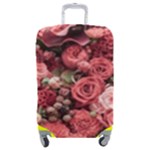 Pink Roses Flowers Love Nature Luggage Cover (Medium)