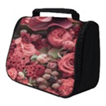 Pink Roses Flowers Love Nature Full Print Travel Pouch (Small)