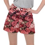 Pink Roses Flowers Love Nature Women s Ripstop Shorts