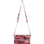 Pink Roses Flowers Love Nature Mini Crossbody Handbag