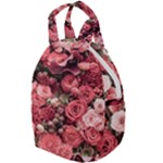 Pink Roses Flowers Love Nature Travel Backpack