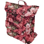 Pink Roses Flowers Love Nature Buckle Up Backpack