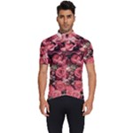 Pink Roses Flowers Love Nature Men s Short Sleeve Cycling Jersey