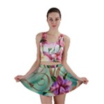 Love Amour Butterfly Colors Flowers Text Mini Skirt