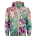 Love Amour Butterfly Colors Flowers Text Men s Zipper Hoodie