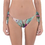Love Amour Butterfly Colors Flowers Text Reversible Bikini Bottoms