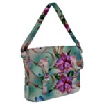 Love Amour Butterfly Colors Flowers Text Buckle Messenger Bag
