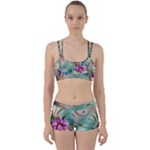 Love Amour Butterfly Colors Flowers Text Perfect Fit Gym Set