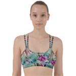 Love Amour Butterfly Colors Flowers Text Line Them Up Sports Bra