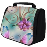 Love Amour Butterfly Colors Flowers Text Full Print Travel Pouch (Big)
