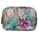 Love Amour Butterfly Colors Flowers Text Make Up Pouch (Small)
