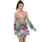 Love Amour Butterfly Colors Flowers Text Boho Dress