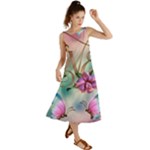 Love Amour Butterfly Colors Flowers Text Summer Maxi Dress