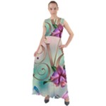 Love Amour Butterfly Colors Flowers Text Chiffon Mesh Boho Maxi Dress