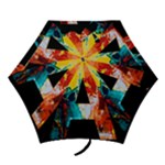 Bstract, Dark Background, Black, Typography,a Mini Folding Umbrellas