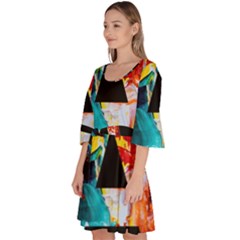 Velour Kimono Dress 