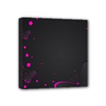 Butterflies, Abstract Design, Pink Black Mini Canvas 4  x 4  (Stretched)