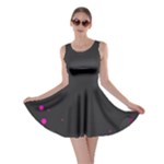 Butterflies, Abstract Design, Pink Black Skater Dress