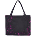 Butterflies, Abstract Design, Pink Black Mini Tote Bag