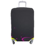 Butterflies, Abstract Design, Pink Black Luggage Cover (Medium)