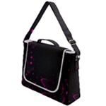 Butterflies, Abstract Design, Pink Black Box Up Messenger Bag