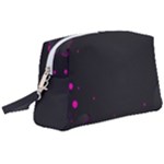 Butterflies, Abstract Design, Pink Black Wristlet Pouch Bag (Large)