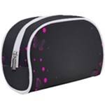 Butterflies, Abstract Design, Pink Black Make Up Case (Large)