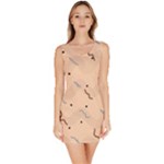Lines Dots Pattern Abstract Art Bodycon Dress