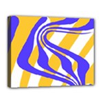 Print Pattern Warp Lines Canvas 14  x 11  (Stretched)