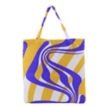 Print Pattern Warp Lines Grocery Tote Bag