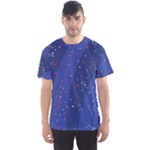 Texture Multicolour Ink Dip Flare Men s Sport Mesh T-Shirt