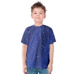 Texture Multicolour Ink Dip Flare Kids  Cotton T-Shirt