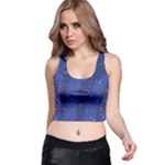 Texture Multicolour Ink Dip Flare Racer Back Crop Top