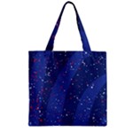 Texture Multicolour Ink Dip Flare Zipper Grocery Tote Bag
