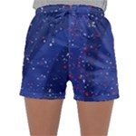 Texture Multicolour Ink Dip Flare Sleepwear Shorts