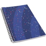 Texture Multicolour Ink Dip Flare 5.5  x 8.5  Notebook